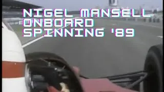 Thumbnail: Nigel Mansell onboard Ferrari qualifying and spinning at Hockenheim