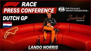 Thumbnail: F1 Race Press Conference - Dutch GP | Lando Norris