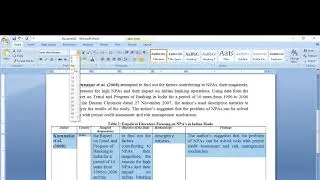 Thumbnail: Review of Literature in Tabular Form #full video #subscribe #share