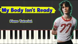 Thumbnail: Sombr - My Body Isn't Ready - Piano Tutorial (~Midi and Sheets in description~)