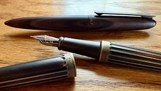 Thumbnail: Diplomat Aero Fountain Pen - OXYD Brass & Black Forest