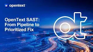 Thumbnail: OpenText SAST Demo: Shift Left Security with CI/CD Integration, SSC, and AI-Powered Analysis