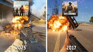 Thumbnail: Battlefield 6 Redsec vs PUBG - Details and Physics Comparison
