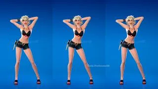 Thumbnail: Fortnite Gabriela Emote With Summer Slayer Joni Skin 🍑😜😍 High Stakes Summer Bundle 😱🔥