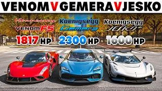 Thumbnail: Forza Horizon 6 | Koenigsegg Gemera VS Koenigsegg Jesko VS Hennessey Venom F5 | Hypercar Battle!