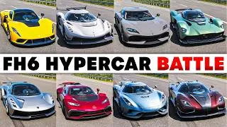 Thumbnail: FH6 Acceleration Battle | Gemera, Jesko, Venom F5, Valkyrie, Evija, AMG One, Regera, Agera RS & More