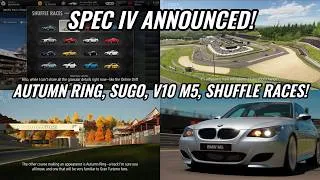 Thumbnail: HUGE Spec IV Update Announced For GT7! Double Update To Add Autumn Ring, Sugo, 12 Cars & More!