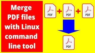 Thumbnail: [HowTo] Combine PDF files offline on Linux #howto #tutorial #linux #software