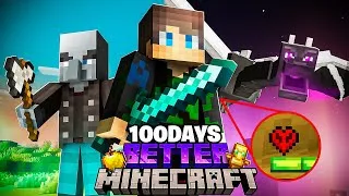 Thumbnail: ONE HEART - I Survived 100 Days of Hardcore Better Minecraft