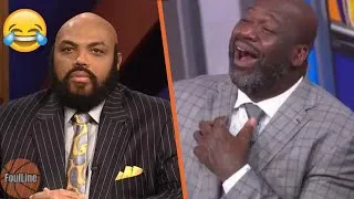 Thumbnail: Charles Barkley Making Shaq Die Of Laughter! Funny Moments!