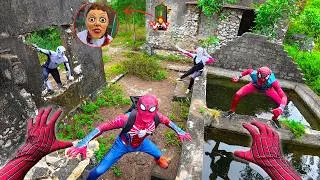 Thumbnail: The doll appears! 5 Spider-Men confront Annabelle in a desolate area.