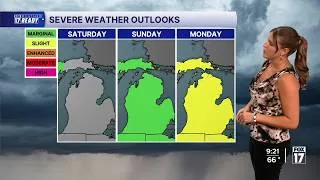 Thumbnail: Saturday July 25, 2026 Weather WebCast: Increasing Temperatures and Storm Chances Sunday
