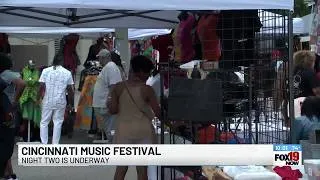 Thumbnail: Night two of the Cincinnati Music Festival is underway