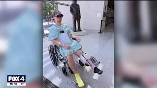 Thumbnail: Fort Worth firefighter fights to walk and serve again