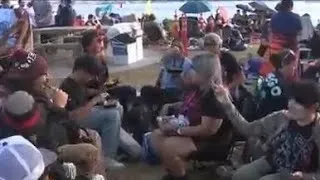 Thumbnail: Comic-Con attendees wait in line for days for Hall H