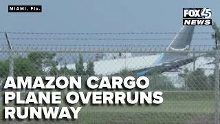 Thumbnail: Amazon cargo plane overruns runway, killing 5 and injuring 5 others