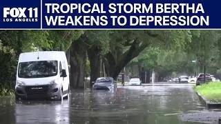 Thumbnail: Tropical Storm Bertha makes second landfall