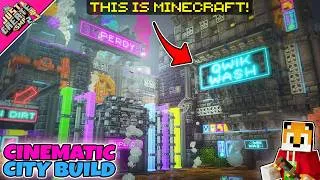 Thumbnail: I built a CINEMATIC CITY in Minecraft Create Mod