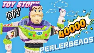 Thumbnail: 40000 Perler Beads DIY Challenge: Amazing 3D Buzz Lightyear Craft with a 27cm Tall Design