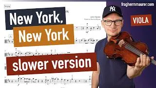 Thumbnail: for VIOLA: slower Tempo 110 + 80 + 95 Sinatra: New York, New York