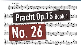 Thumbnail: No. 26 Robert Pracht - New Violin Studies Op. 15 (Book 1)
