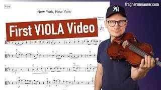 Thumbnail: My First Video Playing The Viola! Sinatra: New York, New York