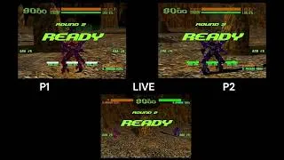 Thumbnail: Virtual On Oratorio Tangram 5.66: 2 player plus Live monitor in Flycast