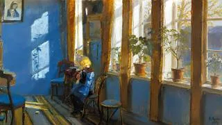 Thumbnail: Sunlight in the Blue Room by Anna Ancher | 4K Sunlit Interior Art for TV | 2 Hours