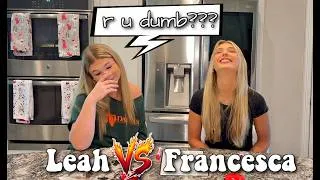Thumbnail: Are We Smarter than a Fifth Grader? Francesca vs Leah! #smarterthana5thgrader