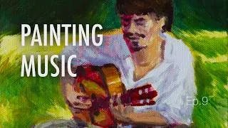 Thumbnail: Painting My Brother Playing Recuerdos de la Alhambra – 4K