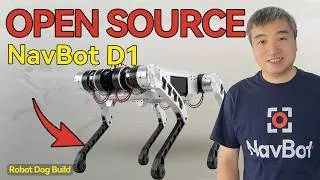 Thumbnail: NavBot D1 Open-Source Quadruped Robot: Full Build, Jetson Flash & Reinforcement Learning Walking