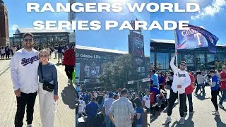 Thumbnail: RANGERS WORLD SERIES PARADE VLOG ⚾️ | Over half a million people attended!😮