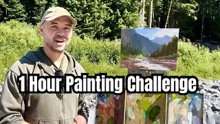 Thumbnail: 1 Hour Plein Air Painting at Mt. Rainier National Park- Allaprima Oil Painting Quick Sketch