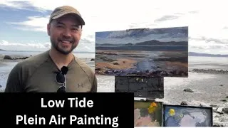 Thumbnail: Plein Air Painting at Low Tide in Oil Colors