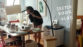 Thumbnail: my sketchbook routine for a full week