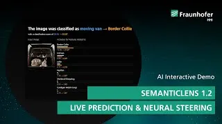 Thumbnail: Live Prediction with Neural Steering – SemanticLens 1.2 | AI Interactive Demo