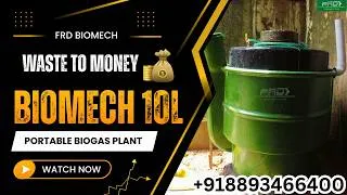 Thumbnail: BIOMECH 10L Biogas Plant | Eco Friendly Waste Management Solution | Biogas In Kerala | LPG Shortage