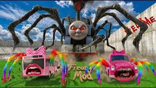 Thumbnail: RUN! EVIL THOMAS Is Hunting Car & Bus Eater Girl! 😱 in GMOD | Freary Mod EP 28