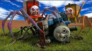 Thumbnail: OH NO 😱 THOMAS GOT CAUGHT! Choo-Choo Charles Surprise Attack😱 in GMOD | Freary Mod EP 27