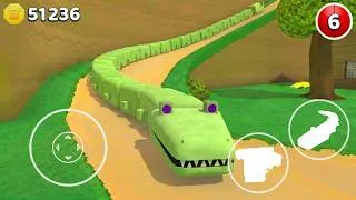 Thumbnail: I'm Playing as a Caterpillar Crocodile in a Bear Village! 🐊 Super Bear Adventure
