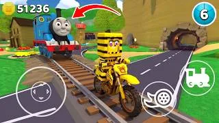 Thumbnail: Escape from Thomas The Tank Engine on a Motorcycle! 😱 Super Bear Adventure