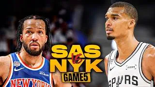 Thumbnail: San Antonio Spurs vs New York Knicks Game 5 Full Highlights | 2026 NBA Finals | FreeDawkins