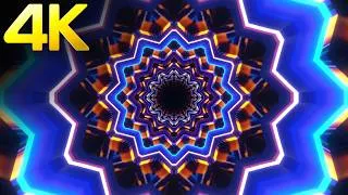 Thumbnail: 4k OLED Wall Screensaver || Neon Blue & Pink  Light Particals Moving Abstract background Video