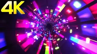Thumbnail: 4k OLED Wall Screensaver || Neon Blue & Pink Blur Light Particals Moving Abstract background Video