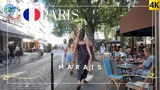 Thumbnail: Paris Marais Summer Walk 🇫🇷 Rue Rambuteau ➜ Rue de la Verrerie ➜ Rue Sainte-Croix de la Bretonnerie