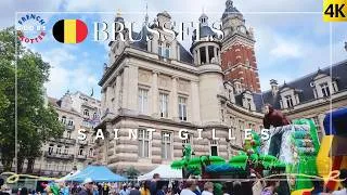 Thumbnail: Brussels Saint-Gilles Festival Walk 🇧🇪 Rue Arthur Diderich ➜ La Porteuse d'Eau ➜ Halle Gate