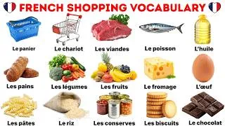 Thumbnail: Supermarket, Grocery Store & Shopping vocabulary in French | French Words | Learn French Vocabulary