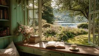 Thumbnail: the soft feeling of a quiet August morning 🍃🌿 soft piano playlist for reading, writing & work