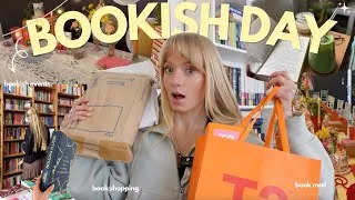 Thumbnail: Let's do bookish stuff! ⭐️ (book mail & haul, events, book browsing, crochet)