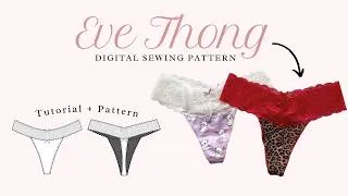Thumbnail: Eve Thong Sewing Tutorial | Sew Lingerie at Home (PDF Pattern)